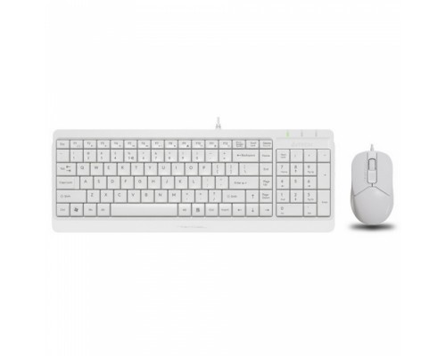 Клавиатура + мышь A4Tech Fstyler F1512 , белый, USB