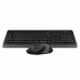 Беспроводные клавиатура + мышь A4Tech Fstyler FG1010 , черный/серый, USB
