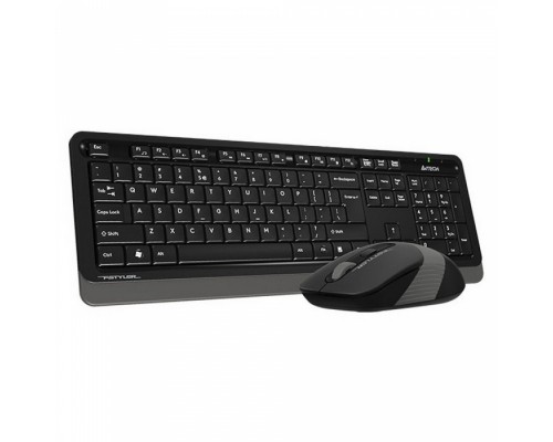 Беспроводные клавиатура + мышь A4Tech Fstyler FG1010 , черный/серый, USB