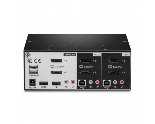 Переключатель консоли 2-Port Dual Monitor Display Port KVM Switch RTL  TK-240DP