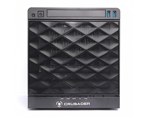 Сервер Crusader Mini 120T (Xeon E-2236 (3.4Ghz) 6C, 32GB (2x16GB) ECC, 2x512GB SSD SATA (up to 4x3.5 HotPlug), SATA On-Board, 2x1GbE, iKVM, 1x265W)