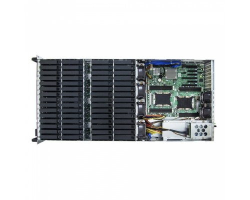 Серверная платформа SB403-VG XP1-S403VG02 4U 60-Bay Storage Server, 12G 20 port BP *3, Acbel 1600W redundant,VIRGO/INTEL PURLEY/ATX PWR/DDR4 RDIMM *12/ INTEL PCH C622/ 2*10G SFP/ SAS3008 IOC/EATX