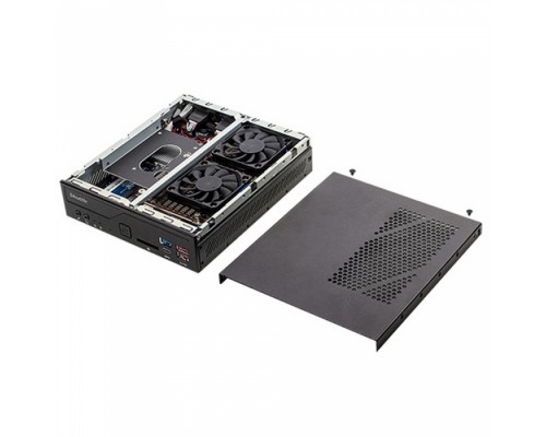 Неттоп DH470  Intel H470 Cometlake-s LGA1200 65WCPU, 2xDDR4 SoDimm 2933 Mhz Max.64G, HDMI, 2DP, DualGbit LAN/ M.2 x2 2230 E, 2280 M, SATA 6G, 4xUSB 3.2 Gen1(1TypeC), 4xUSB 3.2 Gen2, 2xCom port, SD Card Reader, no VESA mount, 19V 90W adapter, RTL