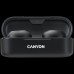 Гарнитура Canyon TWS-1 Bluetooth headset, with microphone, BT V5.0, Bluetrum AB5376A2, battery EarBud 45mAh*2+Charging Case 300mAh, cable length 0.3m, 66*28*24mm, 0.04kg, Black