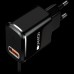 Адаптер питания CANYON H-041 Universal 1xUSB AC charger (in wall) with over-voltage protection, plus Micro USB connector, Input 100V-240V, Output 5V-2.1A, with Smart IC, black (silver stripe), cable length 1m, 81*47.2*27mm, 0.059kg