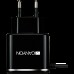 Адаптер питания CANYON H-041 Universal 1xUSB AC charger (in wall) with over-voltage protection, plus Micro USB connector, Input 100V-240V, Output 5V-2.1A, with Smart IC, black (silver stripe), cable length 1m, 81*47.2*27mm, 0.059kg