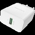 Адаптер питания Canyon, Wall charger with 1*USB, QC3.0 18W, Input: 110V-240V, Output:Output: DC 5V/3A,9V/2A,12V/1.5A, Eu plug, OCP/OVP/OTP/SCP, CE, RoHS ,ERP. Size: 89*46*26.5mm, 52g, White