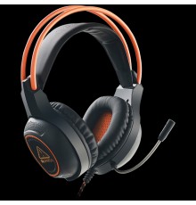 Гарнитура CANYON Nightfall GH-7 Gaming headset with 7.1 USB connector, adjustable volume control, orange LED backlight, cable length 2m, Black, 182*90*231mm, 0.336kg                                                                                     