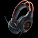 Гарнитура CANYON Nightfall GH-7 Gaming headset with 7.1 USB connector, adjustable volume control, orange LED backlight, cable length 2m, Black, 182*90*231mm, 0.336kg