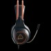 Гарнитура CANYON Nightfall GH-7 Gaming headset with 7.1 USB connector, adjustable volume control, orange LED backlight, cable length 2m, Black, 182*90*231mm, 0.336kg