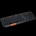 Клавиатура CANYON Wired multimedia gaming keyboard with lighting effect, 108pcs rainbow LED, Numbers 104keys, RU+EN double injection layout, cable length 1.8M, 450.5*163.7*42mm, 0.90kg, color black