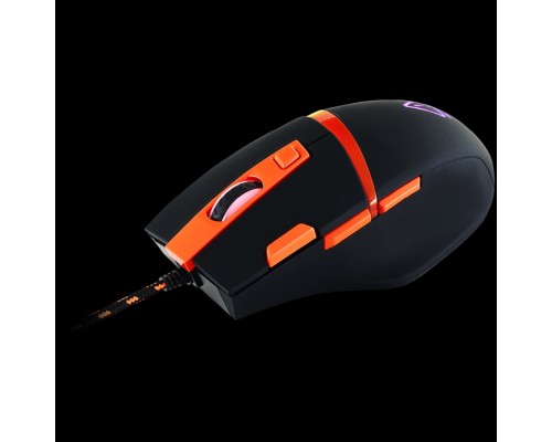 Мышь CANYON Sulaco GM-4 Wired Gaming Mouse with 7 programmable buttons, Pixart sensor of new generation, 4 levels of DPI and up to 4200, 5 million times key life, 1.65m Braided USB cable,rubber coating surface and RGB lights with 5 LED flowing mode,