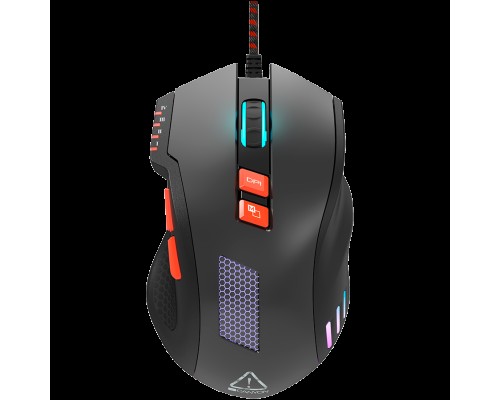 Мышь Wired Gaming Mouse with 8 programmable buttons, sunplus optical 6651 sensor, 4 levels of DPI default and can be up to 6400, 10 million times key life, 1.65m Braided USB cable