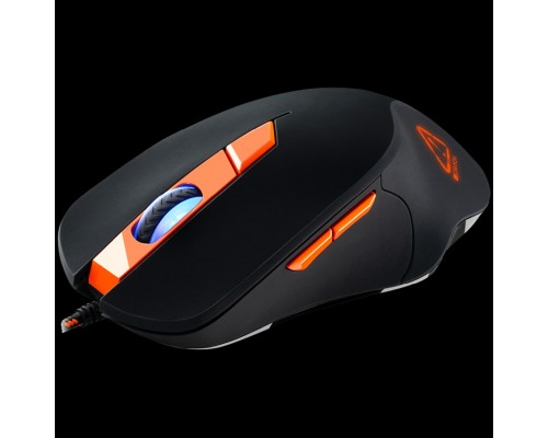 Мышь CANYON Eclector GM-3 Wired Gaming Mouse with 6 programmable buttons, Pixart optical sensor, 4 levels of DPI and up to 3200, 5 million times key life, 1.65m Braided USB cable,rubber coating surface and colorful RGB lights, size:130*75*40mm, 140g