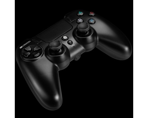 Игровой геймпад, CANYON беспроводной геймпад с тачпадом для  PS4. (K1CNDGPW5)