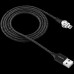 Кабель CANYON CFI-8 Rotating magnetic lightning charging cable (no data transfer), USB2.0, Power output 5V/2A, OD 3.2mm, with Short-circuit protection, cable length 1m, Black, 16*6*1000mm, 0.024kg