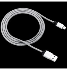 Кабель CANYON MFI-3 Charge & Sync MFI braided cable with metalic shell, USB to lightning, certified by Apple, 1m, 0.28mm, Dark gray                                                                                                                       