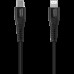 Кабель CANYON MFI-4 Type C Cable To MFI Lightning for Apple, PVC Mouling,Function:with full feature( data transmission and PD charging) Output:5V/2.4A , OD:3.5mm, cable length 1.2m, 0.026kg,Color:Black