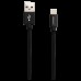 Кабель CANYON MFI-3 Charge & Sync MFI braided cable with metalic shell, USB to lightning, certified by Apple, cable length 1m, OD2.8mm, Black