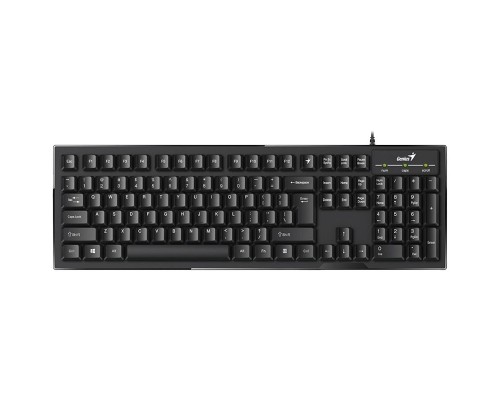 Клавиатура Multimedia wired keyboard Genius SmartKB-102, USB, 104 buttons + SmartGenius button ,12 programmable buttons, App support, hight range keycaps, classic form, cable 1.5 m. black color