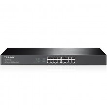 Коммутатор TL-SF1016  16-port 10/100M Switch, 16 10/100M RJ45 ports, 1U 19-inch rack-mountable steel case                                                                                                                                                 