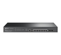 Коммутатор Jetstream 8-port 2.5G multi-giga L2+ managed PoE switch with 2 10G uplink ports, 8 100/1000/2.5G RJ-45 ports, 2 1G/10G SFP+ slots,1 RJ-45 + 1 Micro-USB console ports, 8 802.3af/at PoE+ ports, 240W PoE budget, abundant L2/L2+ features, 19-i