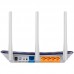 Беспроводной маршрутизатор Archer A2  AC750 Wireless Dual Band Router, Mediatek, 433 at 5 GHz +300 Mbps at 2.4 GHz, 802.11ac/a/b/g/n, 1 port WAN 10/100 Mbps + 4 ports LAN 10/100 Mbps, 3 fixed antennas, L2TP Russia/PPTP Russia/PPPoE Russia support, IG