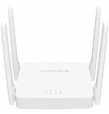 Беспроводной маршрутизатор MERCUSYS AC1200 dual band wireless router, 300Mbpst at 2.4G and 867Mbps at 5G, 1 10/100Mbps WAN port + 2 10/100Mbps LAN ports, 4 external 5dBi antennas, support IPTV, IPv6,Parent Control, Russian configuration interface    
