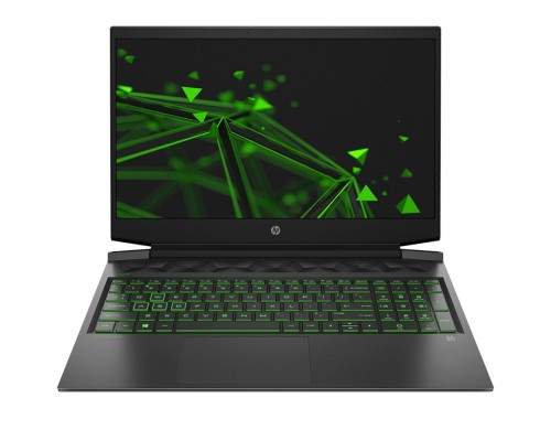 Ноутбук HP Pavilion Gaming 16-a0018ur 22Q54EA i5-10300H (2.5)/16G/1T+256G SSD/16.1''FHD AG IPS/NV GTX1650 4G/Backlight/DOS (ShadowBlack w/ Acid green pattern)