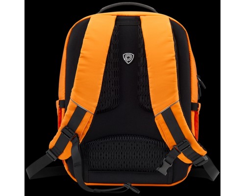 Рюкзак Prestigio LEDme MAX backpack, animated backpack with LED display, Nylon+TPU material, connection via bluetooth, Dimensions 42*31.5*20cm, LED display 64*64 pixels, orange color.