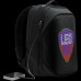 Рюкзак Prestigio LEDme MAX backpack, animated backpack with LED display, Nylon+TPU material, connection via bluetooth, dimensions 42*31.5*20cm, LED display 64*64 pixels, black color.