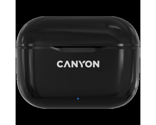 Гарнитура Canyon TWS-3 Bluetooth headset, with microphone, BT V5.0, Bluetrum AB5376A2, battery EarBud 40mAh*2+Charging Case 300mAh, cable length 0.3m, 62*22*46mm, 0.046kg, Black