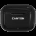 Гарнитура Canyon TWS-3 Bluetooth headset, with microphone, BT V5.0, Bluetrum AB5376A2, battery EarBud 40mAh*2+Charging Case 300mAh, cable length 0.3m, 62*22*46mm, 0.046kg, Black