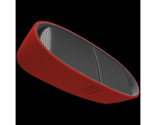 Портативная аккустика Prestigio Supreme, 2-in-1 bluetooth speakers with magnets, TWS, 1000mAH battery, with Type-C port,  Type-C to USB Cable 1.5M, Dimension 69*96*65mm, red color.