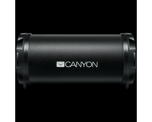 Портативная аккустика CANYON BSP-5 Bluetooth Speaker, BT V4.2, Jieli AC6905A, TF card support, 3.5mm AUX, micro-USB port, 1500mAh polymer battery, Black, cable length 0.6m, 179.4*79.7*82mm, 0.461kg