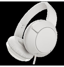 Наушники TCL On-Ear Wired Headset, Strong BASS, flat fold, Frequency of response: 10-22K, Sensitivity: 102 dB, Driver Size: 32mm, Impedence: 32 Ohm, Acoustic system: closed, Max power input: 30mW, Connectivity type: 3.5mm jack, Color Ash White       