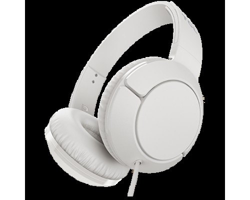 Наушники TCL On-Ear Wired Headset, Strong BASS, flat fold, Frequency of response: 10-22K, Sensitivity: 102 dB, Driver Size: 32mm, Impedence: 32 Ohm, Acoustic system: closed, Max power input: 30mW, Connectivity type: 3.5mm jack, Color Ash White