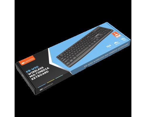 Клавиатура Wireless Chocolate Standard Keyboard  ,105 keys, slim  design with chocolate key caps,black ,Size34.2*145.4*27.2mm,440g RU layout