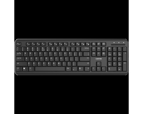 Клавиатура Wireless keyboard with Silent switches ,105 keys,black,Size 442*142*17.5mm,460g,RU layout