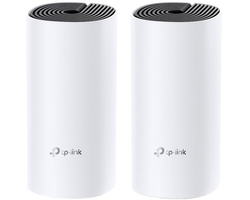 Меш-система Deco M4(2-pack)  AC1200 Whole-Home Mesh Wi-Fi System, Qualcomm CPU, 867Mbps at 5GHz+300Mbps at 2.4GHz, 2 Gigabit Ports, 2 internal antennas, MU-MIMO, Beamforming, Parental Controls, Quality of Service, Reporting, Access Point Mode, IPv6 R