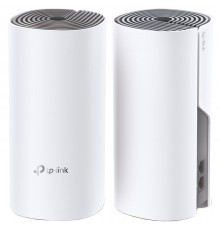 Меш-система Deco E4(2-pack)  AC1200 Whole-Home Mesh Wi-Fi System, Qualcomm CPU, 867Mbps at 5GHz+300Mbps at 2.4GHz, 2 10/100Mbps Ports, 2  internal antennas, MU-MIMO, Beamforming, Parental Controls, Quality of Service, Reporting, Access Point Mode, IP