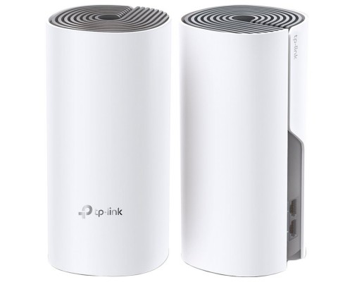 Меш-система Deco E4(2-pack)  AC1200 Whole-Home Mesh Wi-Fi System, Qualcomm CPU, 867Mbps at 5GHz+300Mbps at 2.4GHz, 2 10/100Mbps Ports, 2  internal antennas, MU-MIMO, Beamforming, Parental Controls, Quality of Service, Reporting, Access Point Mode, IP