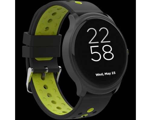 Смарт-часы CANYON Oregano SW-81 Smart watch, 1.3inches IPS full touch screen, Alloy+plastic body,IP68 waterproof, multi-sport mode with swimming mode, compatibility with iOS and android,Black-Green with extra belt, Host: 262x43.6x12.5mm, Strap: 240x2