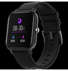 Смарт-часы Smart watch, 1.3inches TFT full touch screen, Zinic+plastic body, IP67 waterproof, multi-sport mode, compatibility with iOS and android, black body with black silicon belt, Host: 43*37*9mm, Strap: 230x20mm, 45g                             