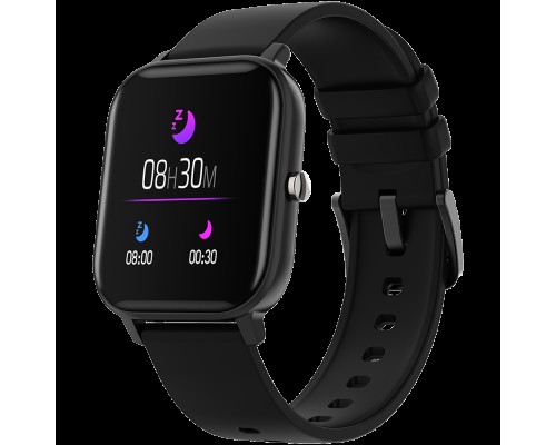 Смарт-часы Smart watch, 1.3inches TFT full touch screen, Zinic+plastic body, IP67 waterproof, multi-sport mode, compatibility with iOS and android, black body with black silicon belt, Host: 43*37*9mm, Strap: 230x20mm, 45g