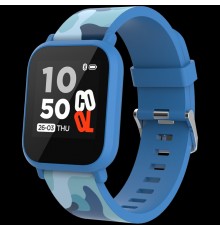 Смарт-часы Teenager smart watch, 1.3 inches IPS full touch screen, blue plastic body, IP68 waterproof, BT5.0, multi-sport mode, built-in kids game, compatibility with iOS and android, 155mAh battery, Host: D42x W36x T9.9mm, Strap: 240x22mm, 33g      