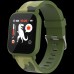 Смарт-часы Teenager smart watch, 1.3 inches IPS full touch screen, green plastic body, IP68 waterproof, BT5.0, multi-sport mode, built-in kids game, compatibility with iOS and android, 155mAh battery, Host: D42x W36x T9.9mm, Strap: 240x22mm, 33g