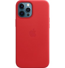 Кожаный чехол iPhone 12 Pro Max Leather Case with MagSafe - (PRODUCT)RED                                                                                                                                                                                  