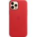 Кожаный чехол iPhone 12 Pro Max Leather Case with MagSafe - (PRODUCT)RED