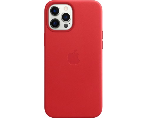 Кожаный чехол iPhone 12 Pro Max Leather Case with MagSafe - (PRODUCT)RED